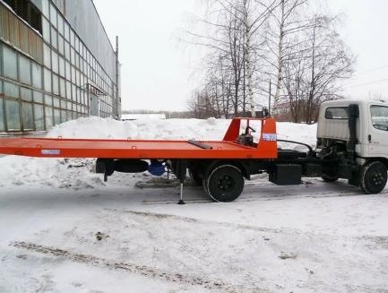 Эвакуатор со сдвижной гидравлической платформой